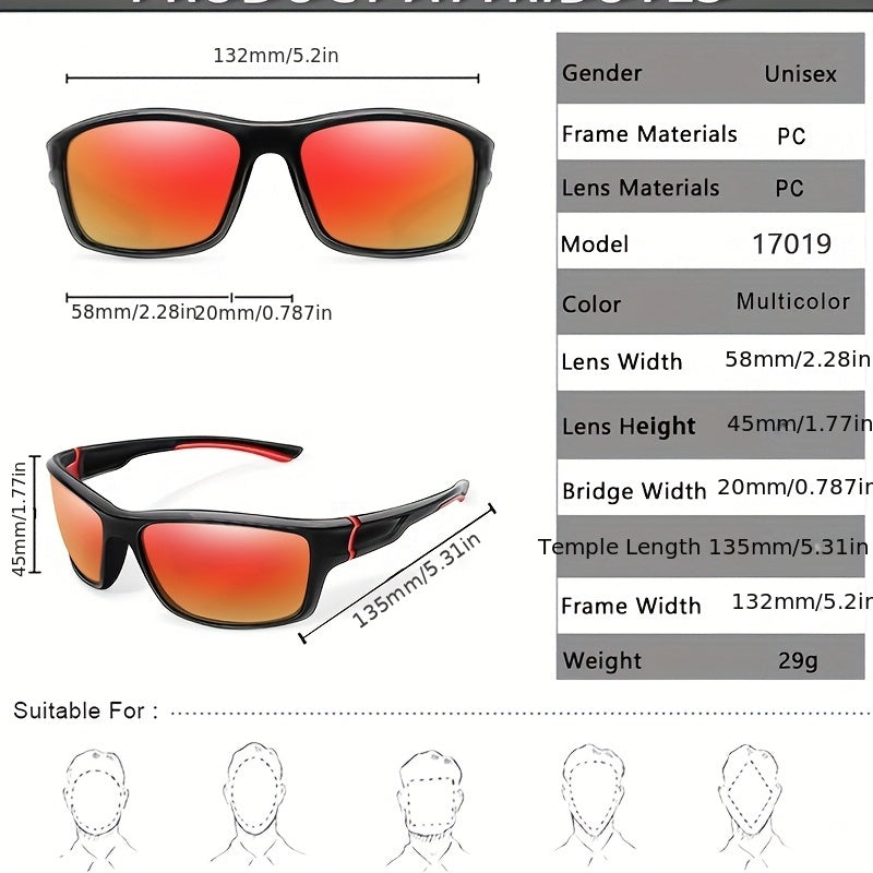 Men's Sports Sunglasses for Cycling - Windproof Goggles