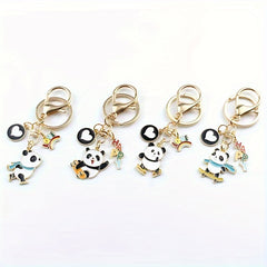 Fun Panda Pendant Keychain For Car Bag Accessory Anniversary Gift