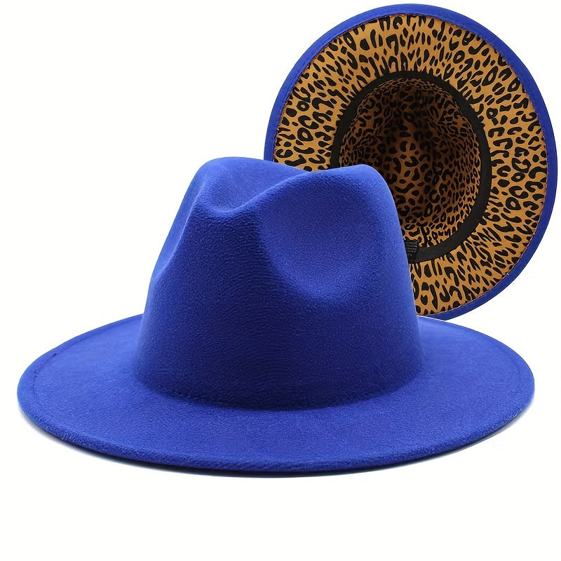 Men's Wide Brim Woolen Hat Lightweight Sunscreen Protection Adjustable