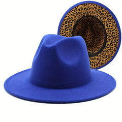 Men's Wide Brim Woolen Hat Lightweight Sunscreen Protection Adjustable