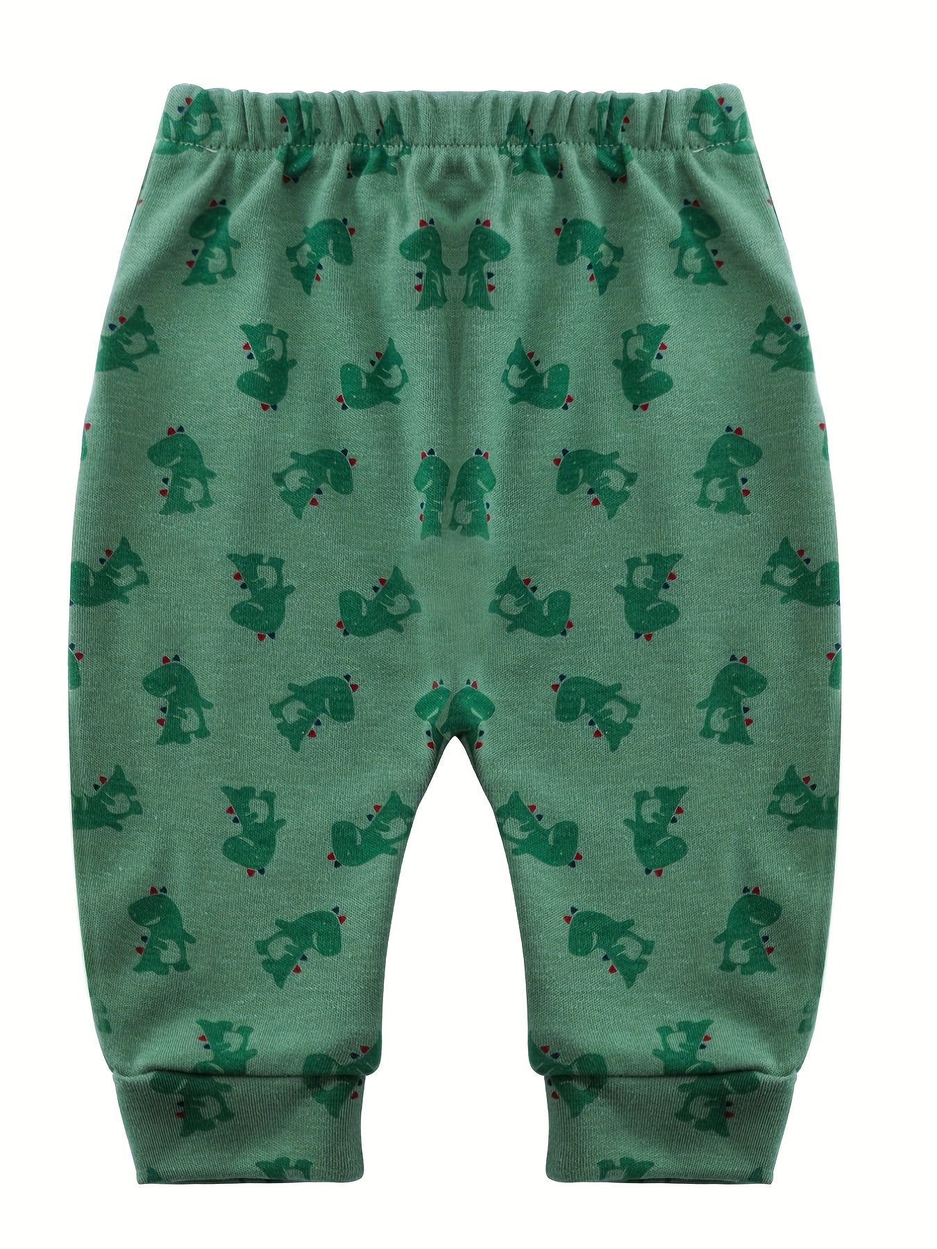 3pcs Baby Boys Elastic Waist Cotton Pants Set with Assorted Designs