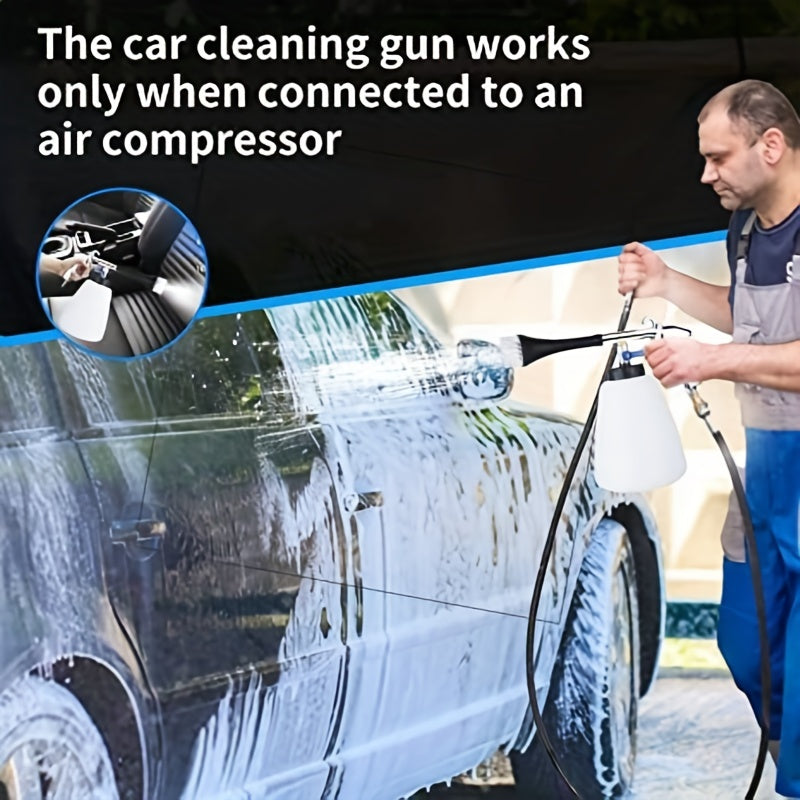 Turbine Cleaning Gun Car Interior Spray Kit 1L Foam Bottle