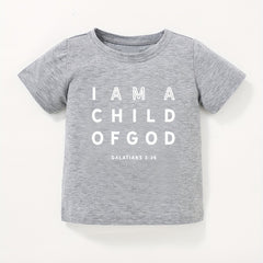 Cute 'Child Of God' Baby T-Shirt Short Sleeve Tee