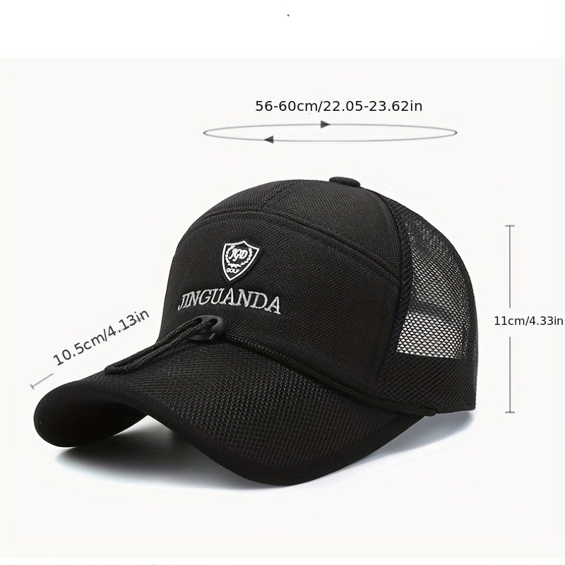 Summer Cotton Linen Men's Baseball Cap Sunscreen Fishing Cap