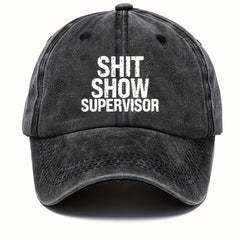 Retro Letter Print Baseball Cap Sun Protection Hat Outdoor Hiking Fishing