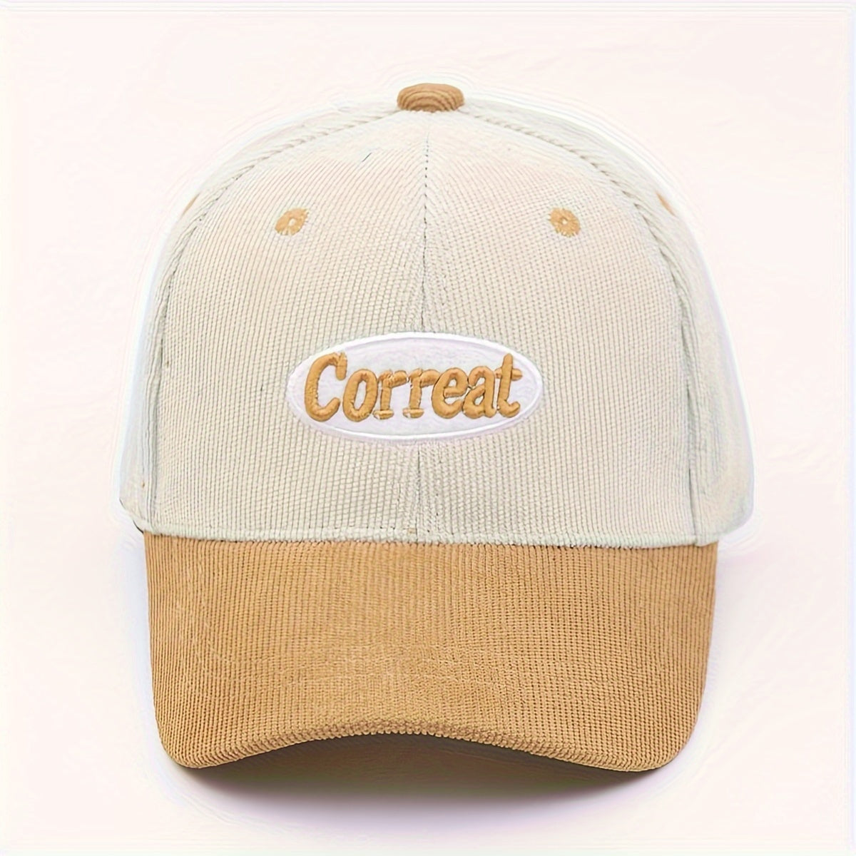 Children's Corduroy Monogram Baseball Cap for Baby