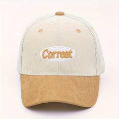 Children's Corduroy Monogram Baseball Cap for Baby