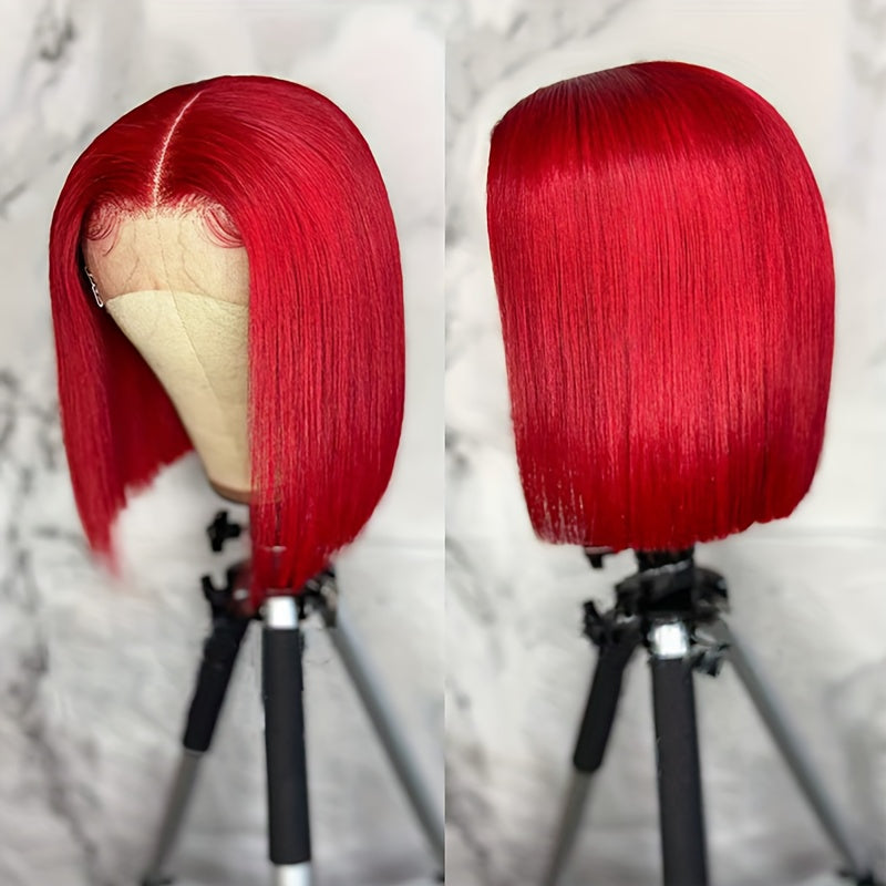 Short Bob 13x4 Lace Frontal Wig Brazilian Human Hair Preplucked