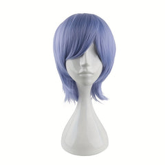 Men's Short Straight Wig Anime Costume Wigs for Parties