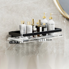 1pc Storage Rack Kitchen Bathroom Plastic Triangular Rectangular Basket