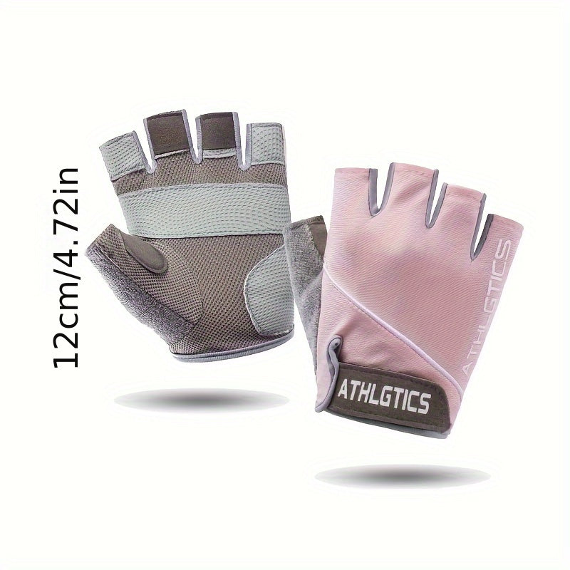 Breathable Half Finger Sports Gloves with Non Slip Grip
