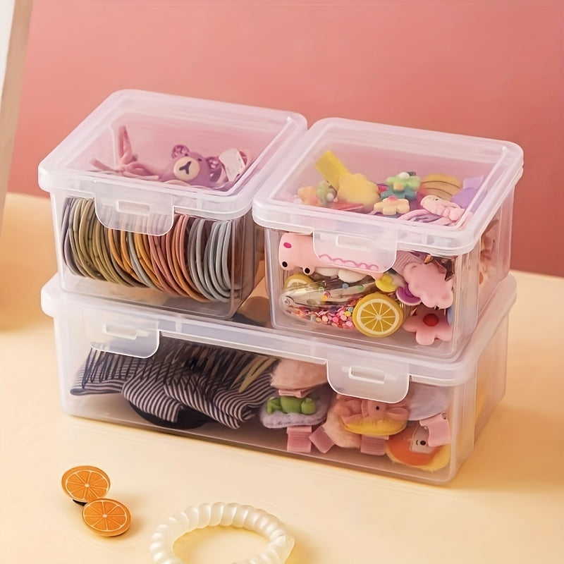 Waterproof Transparent Plastic Pencil Box Flip Top Organizer