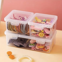 Waterproof Transparent Plastic Pencil Box Flip Top Organizer