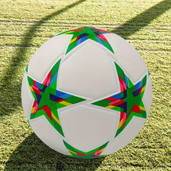 Classic No 5 PU Soccer Ball High Elastic Thermal Bonding Football