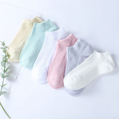 6 Pairs No Show Socks Breathable Low Cut Ankle Sock for Women