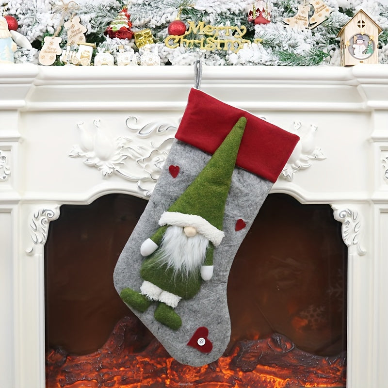 Christmas Decor Supplies Faceless Doll Socks Gift Bag