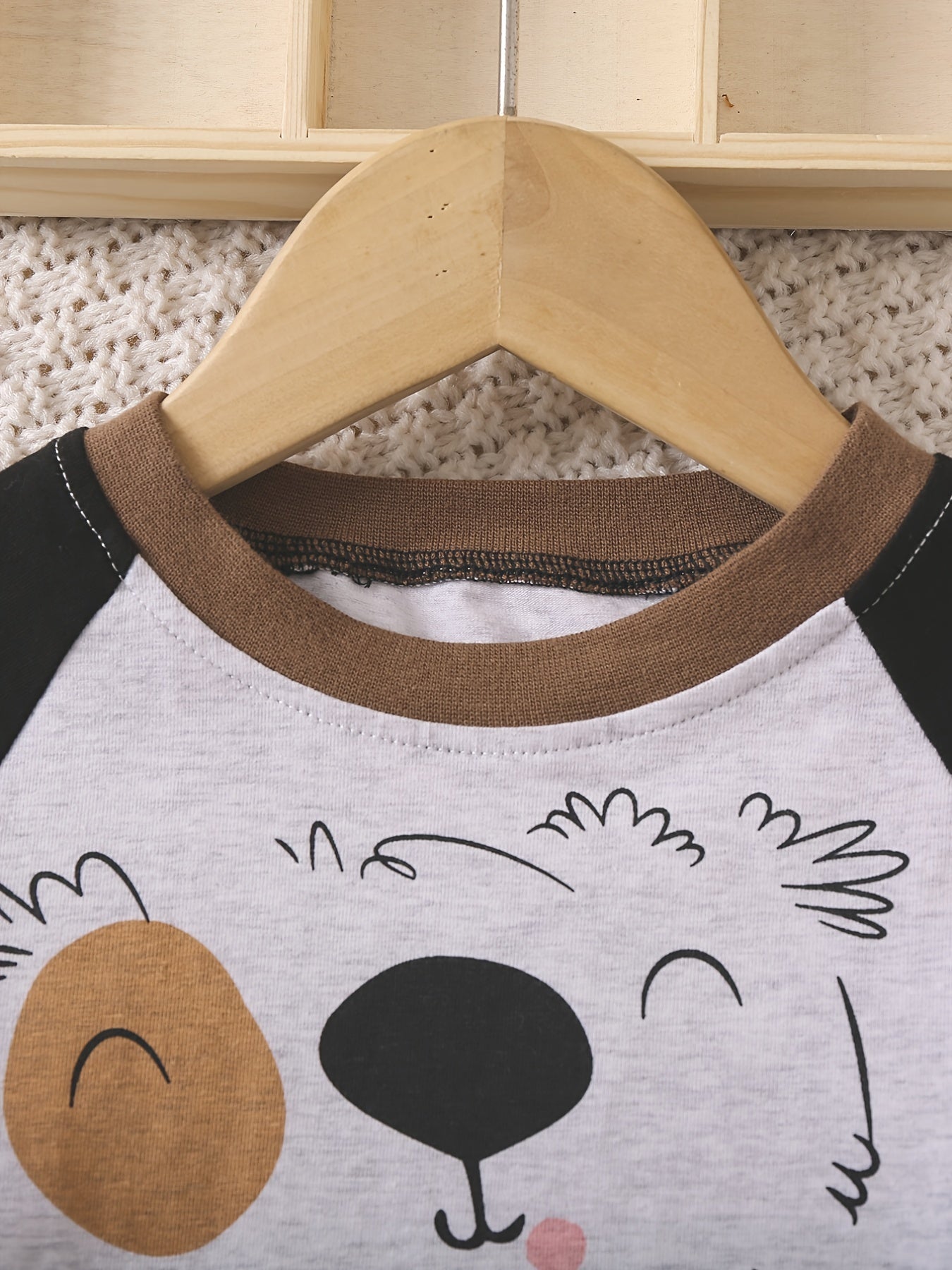 Boys Lounge Wear Homewear Puppy Pattern Long Sleeve Top & Pants Set