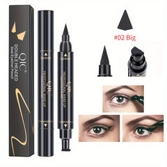 2 In 1 Eyeliners Seal Pen Fast Drying Smudge Proof Waterproof Eyeliner Stamp