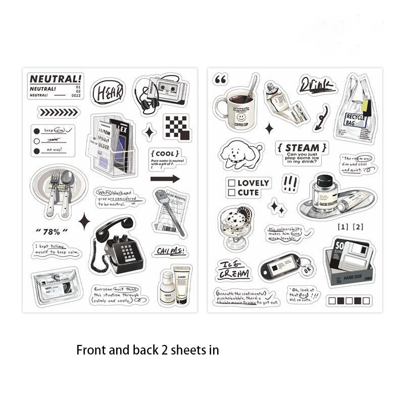 2pcs Convenience Store Series Journal DIY Stickers