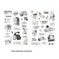 2pcs Convenience Store Series Journal DIY Stickers