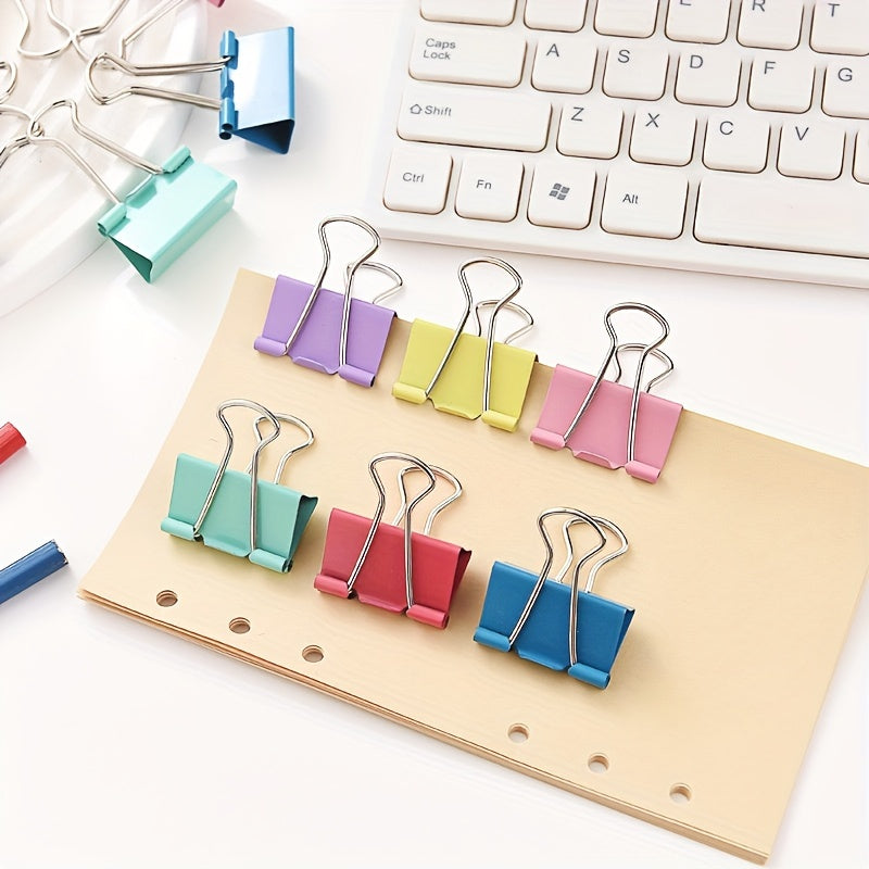 25pcs Colorful Long tail Clip Metal Paper Clip Bill Account Clip 19mm 25mm 32mm