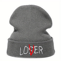 Unisex Couple Knit Hat LOSER Embroidery Skull Cap Warm Ski Hats