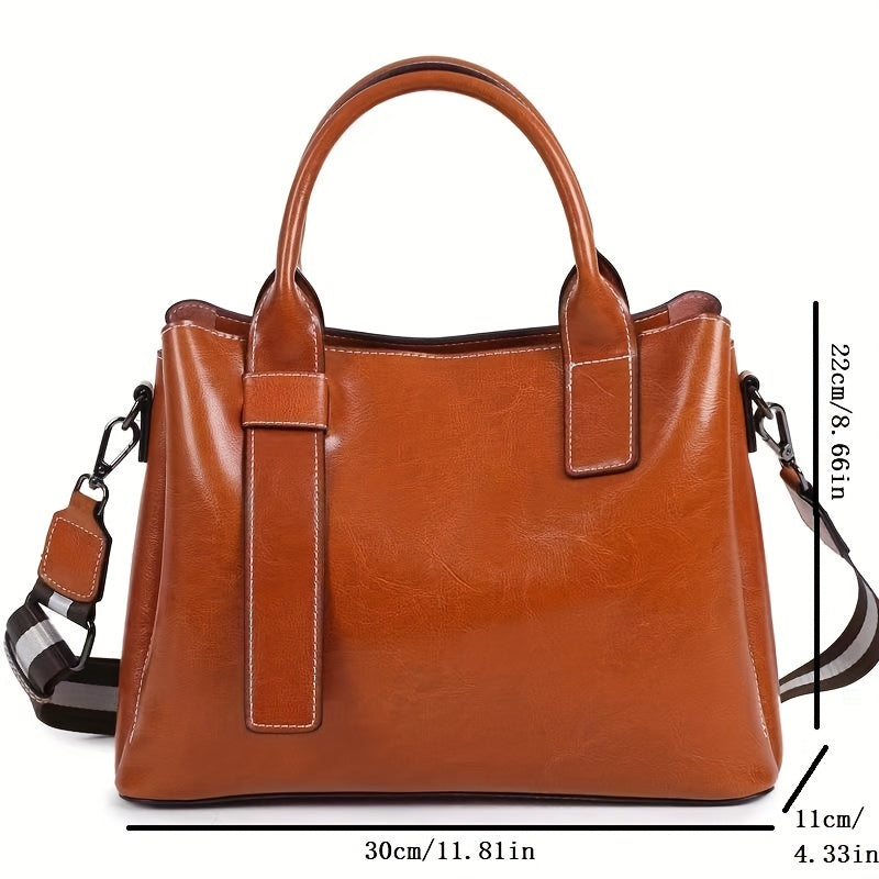 Vintage Leather Crossbody Bag & Tote