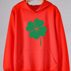 Clover Graphic Hoodie for Girls Spring Fall St Patrick's