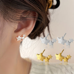 Girls Teen Star Stud Earrings Jewelry Gift Party Holiday