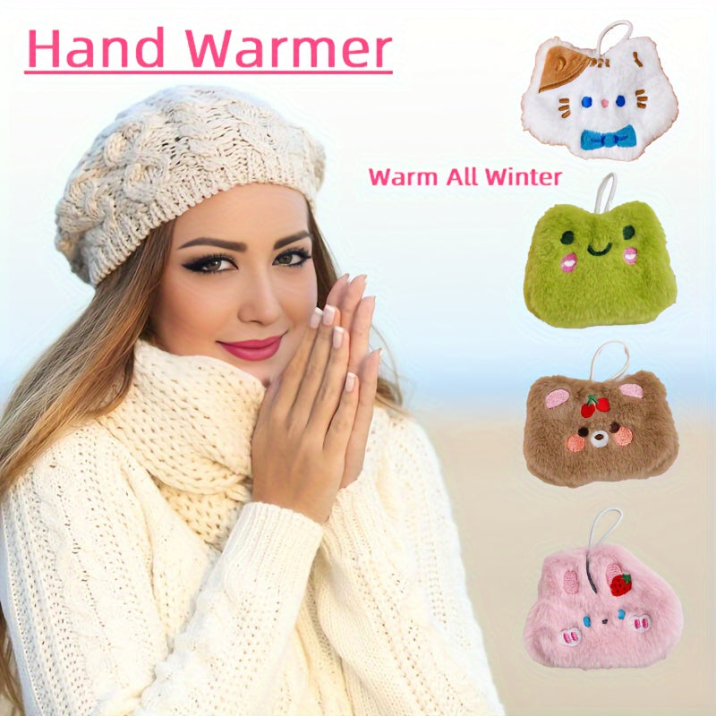 Cartoon Animal Hand Warmer Winter Heating with 10pcs Heating Bags