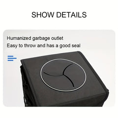 Car Trash Can Car Storage Bag Oxford Cloth Washable Folding