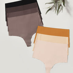 Women's Seamless High Waisted Briefs Panties - 7 Pack