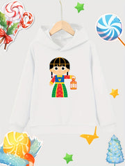 Girl Lantern Print Pullover Hoodie