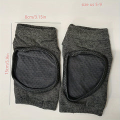 Non Slip Yoga Socks Half Toe Slip Grip Socks For Pilates Yoga Fitness