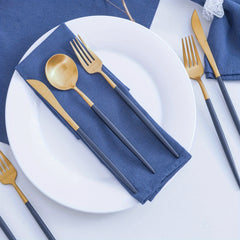 6pcs Embossed Cotton Square Napkins for Hotel & Restaurant Decoration