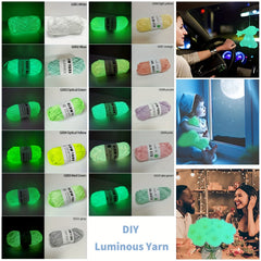 Glow In The Dark Yarn for DIY Knitting Luminous Yarn 50g