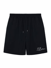 Lightning & Star Pattern Comfy Shorts Mens Casual Elastic Waist Drawstring
