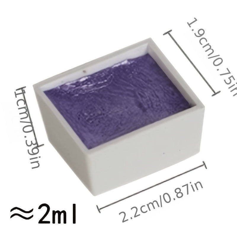 Dededepraise Metallic Watercolor Set Starry Watercolor In Portable Box