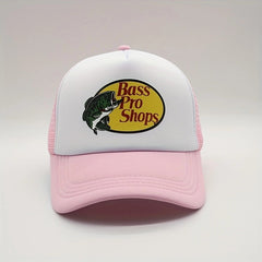 Fish Print Mesh Trucker Hat Unisex Casual Baseball Cap Sunscreen Dad Hats
