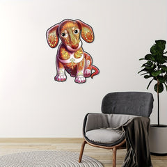Wooden Puzzle Dog Pattern Wall Hanging Game Toy