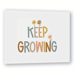 Boho Classroom Poster - Keep Growing Plant Decor 8x10in UNFRAMED