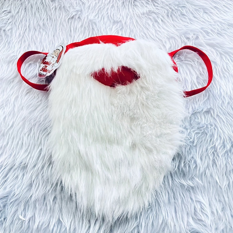 Christmas Beard Mask Holiday Funny Beard Mask Decoration
