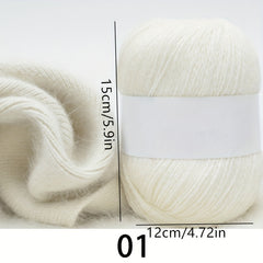 Long haired Mink Cashmere Yarn Soft Fine Yarn For Knitting Crocheting