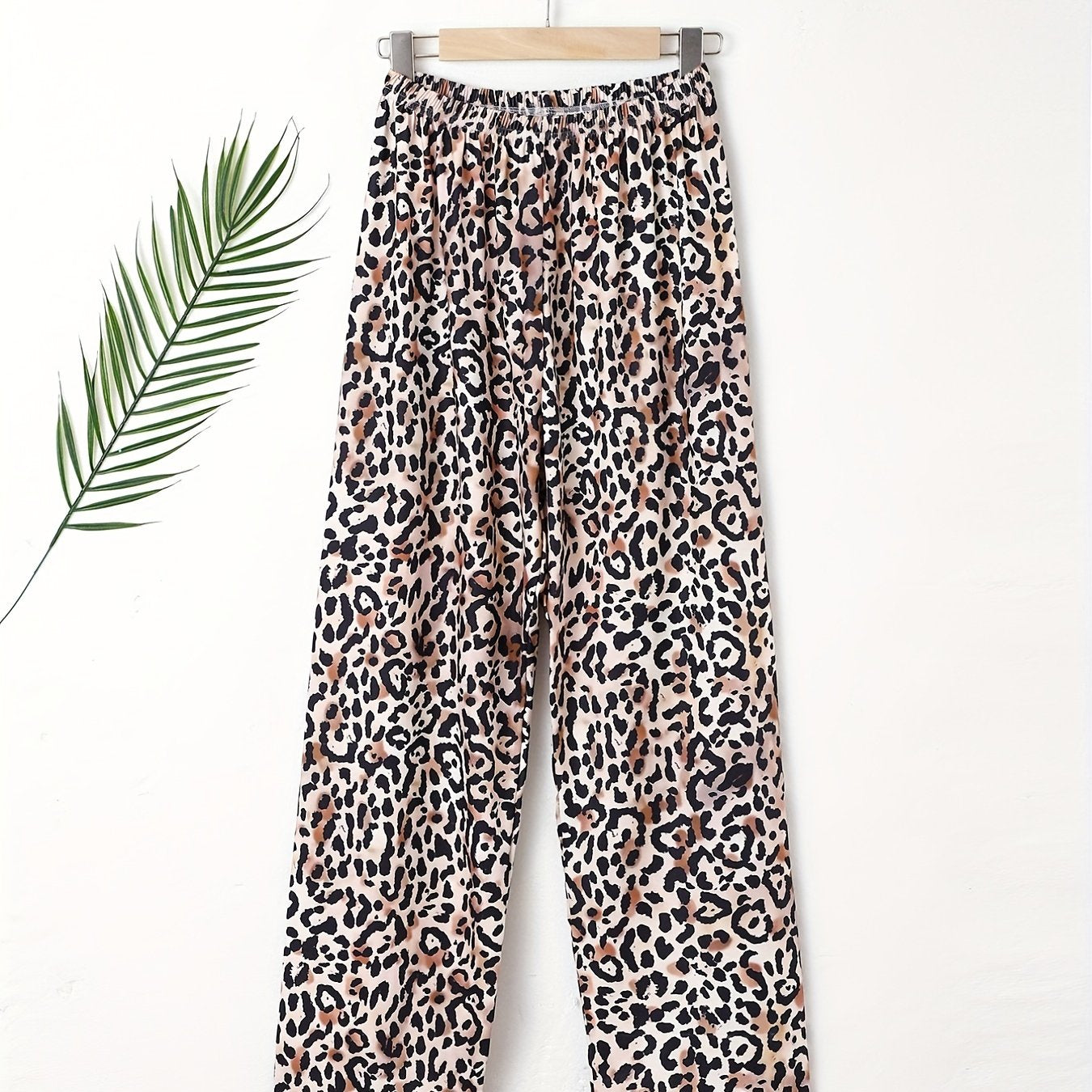 Leopard Print Loose Sleep Pants Women's Sleepwear