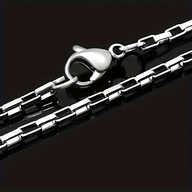 Titanium Steel Necklace Long Box Chain Men's Women's Jewelry