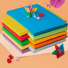100 Colorful Origami Paper for Cranes & Crafts