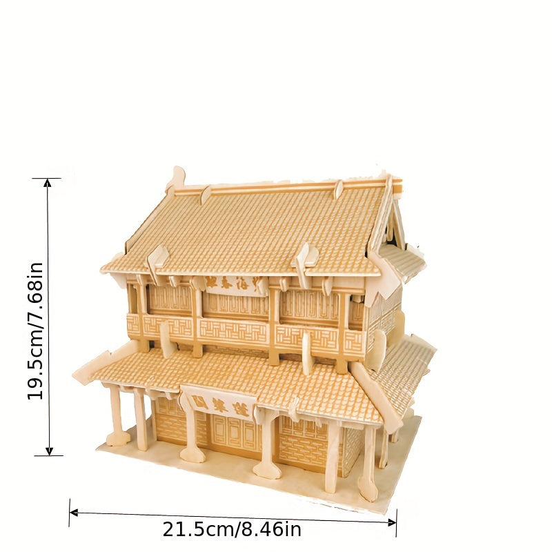 3D Wooden Puzzle Model Stamp Simulation Gift