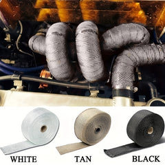 4FT Motorcycle Turbo Manifold Exhaust Wrap with Stainless Steel Ties