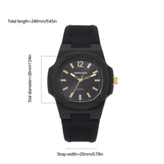 Quartz Watch Silicone Strap For Watching Time
