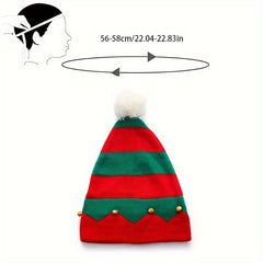 Knitted Christmas Hats With Pom - Adult Santa Hat